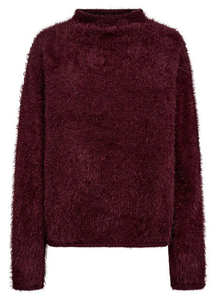 FREE/QUENT Cat Pullover Feather Port Royale rot