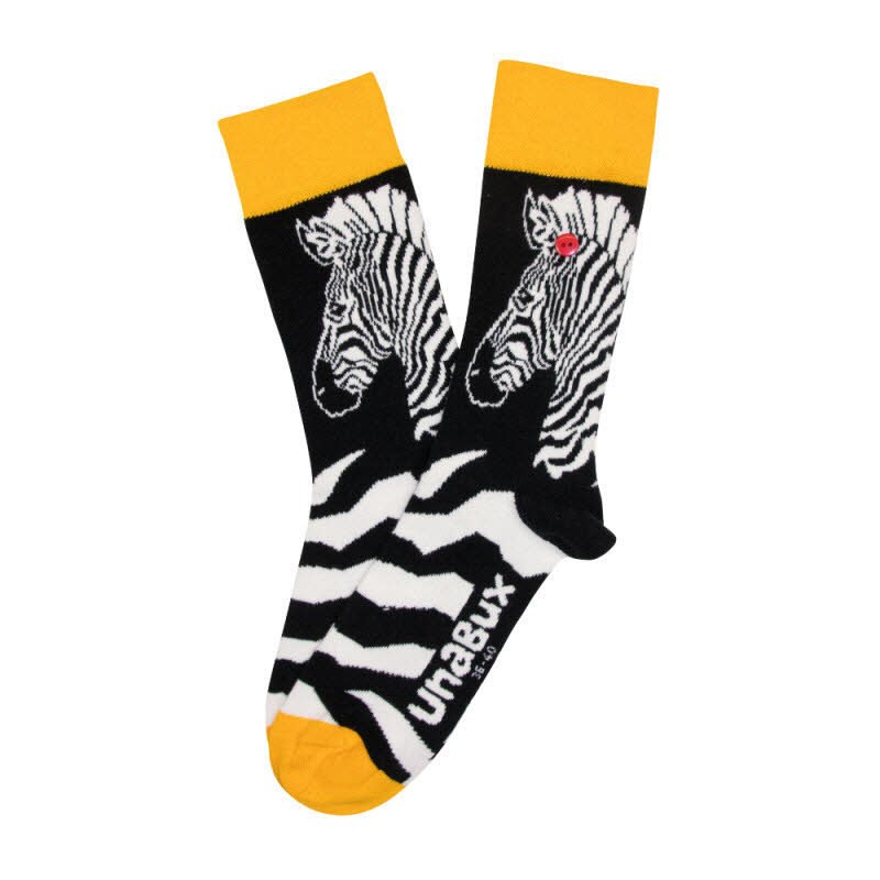 UnaBux Socken Zebra mehrfarbig