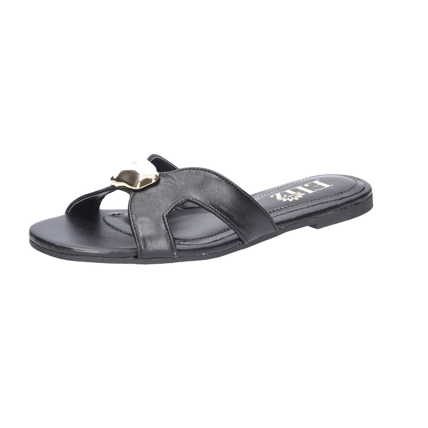 Eliz Pantolette Veneto Preto schwarz