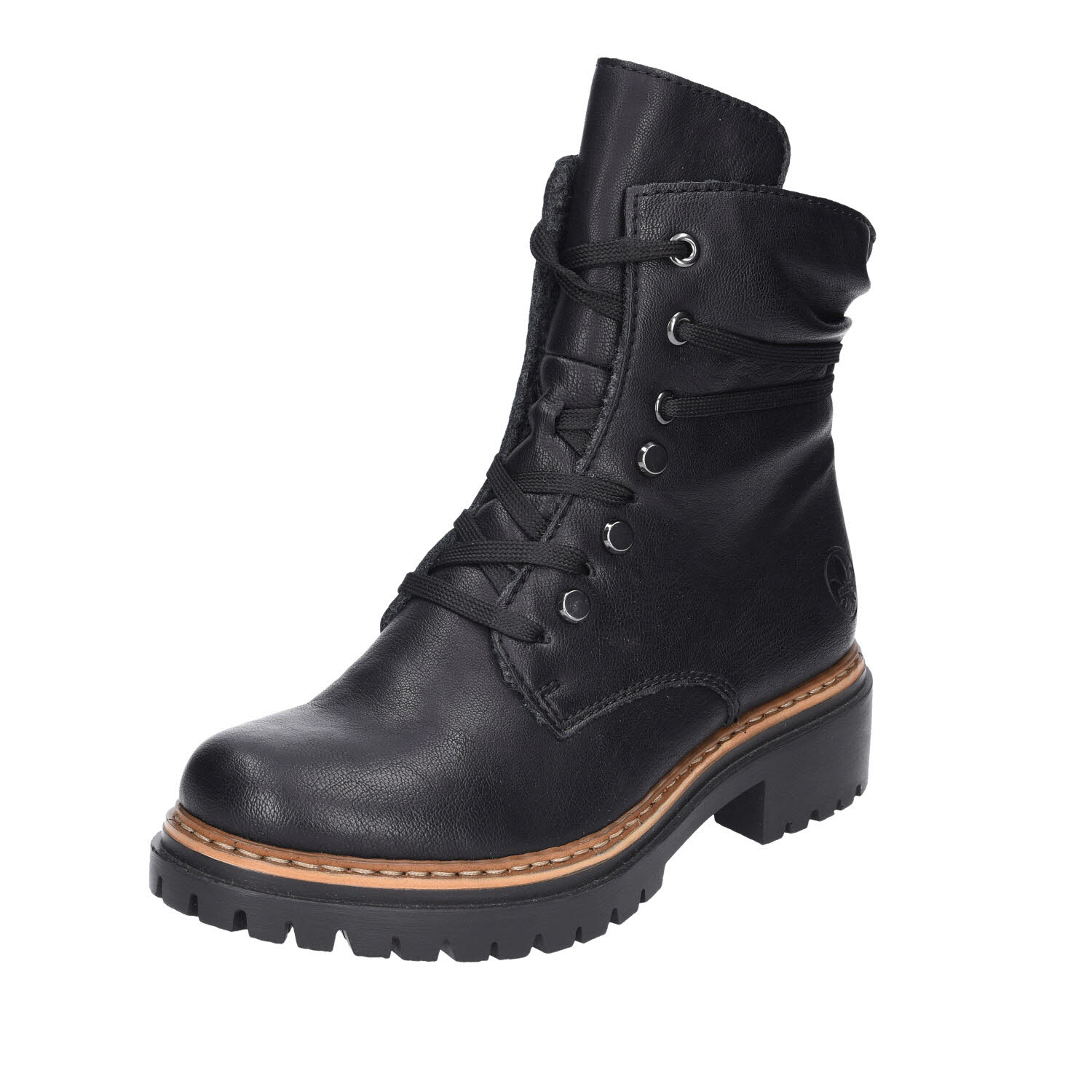 Rieker Damen Boot schwarz Weite F