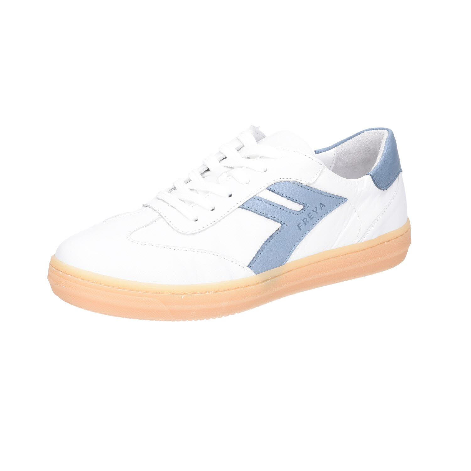 Andrea Conti Leder Sneaker White/Blue weiß