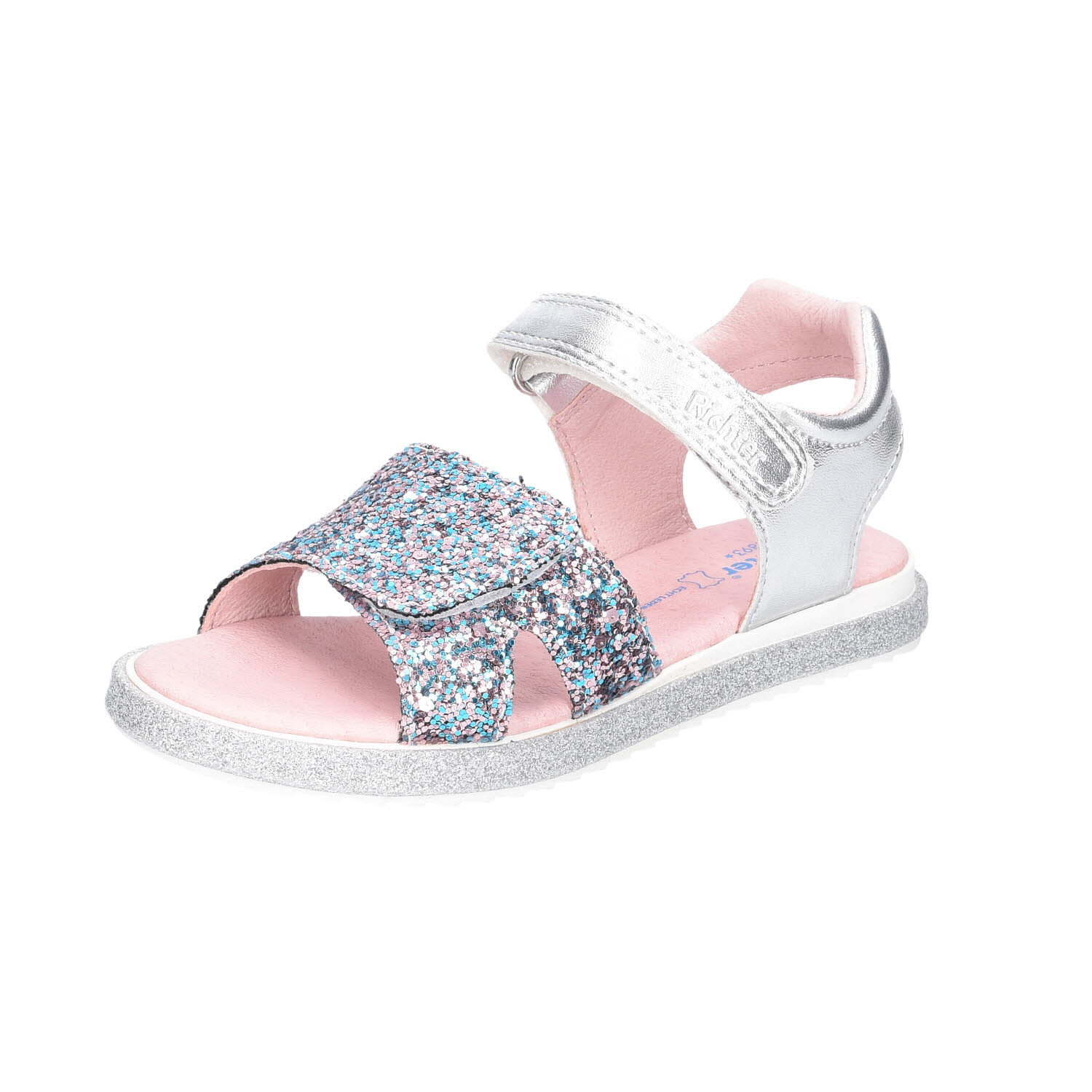 Richter Kinderschuhe Planet Silver Multi Klett mehrfarbig