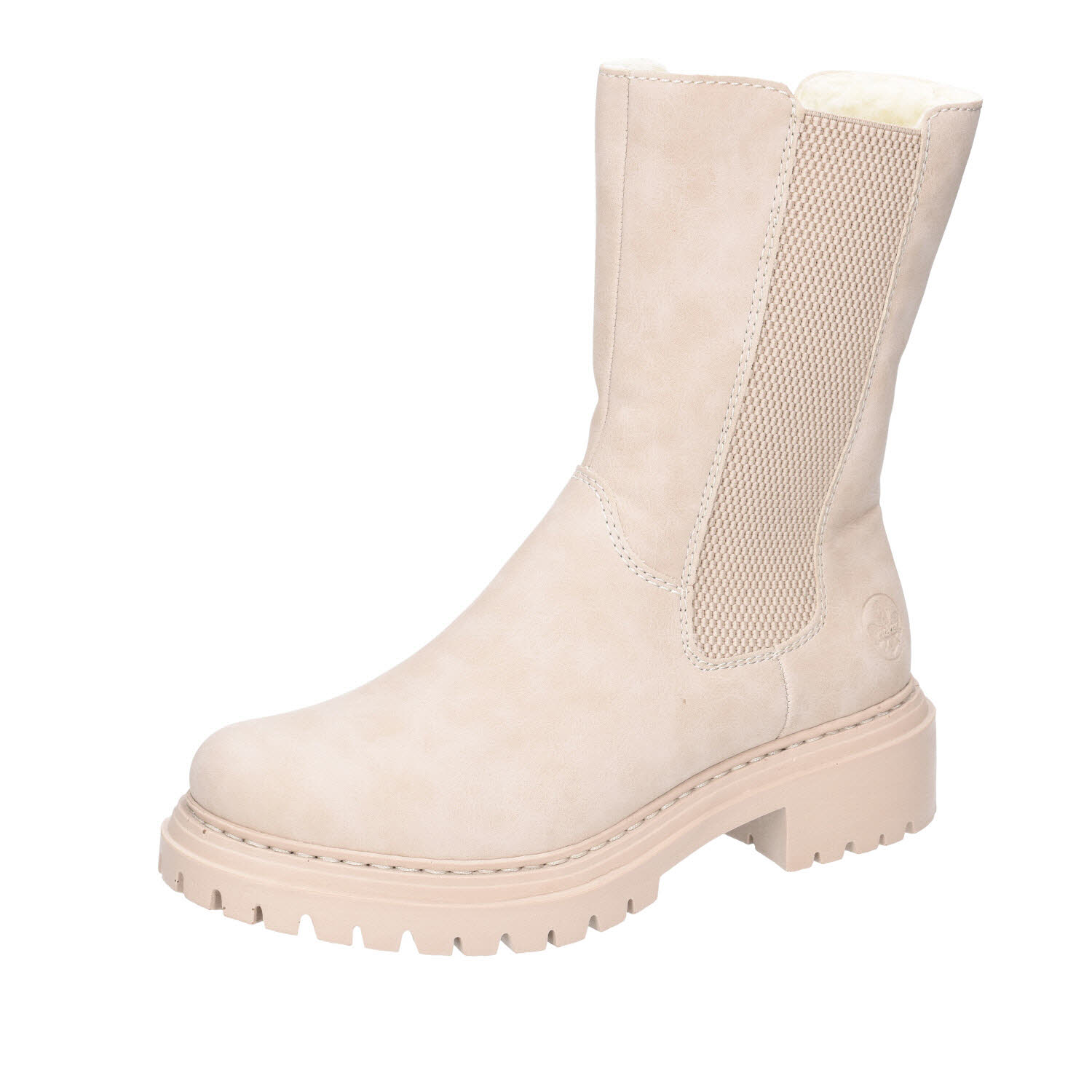 Rieker Chelsea Reißverschluss beige Weite F