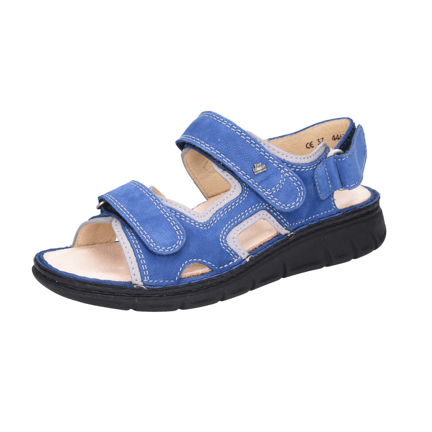 FinnComfort Wanaka-S Nubuk Atoll/Cement blau