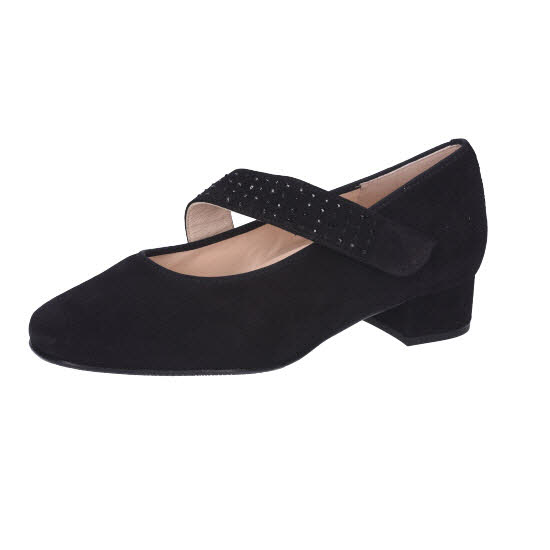 Hassia Cordoba Schwarz Effekt Nubukleder schwarz Weite K Bild 1 Hassia Cordoba Schwarz Effekt Nubukleder schwarz Weite K