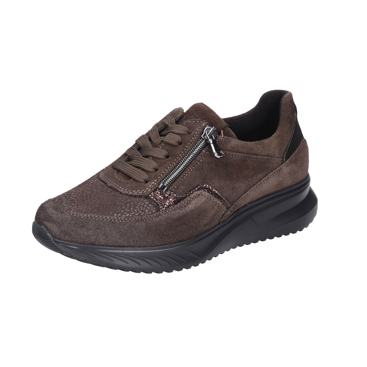 Waldläufer K-Janka Weite K Stretch Darkbrown/Moro braun Weite K