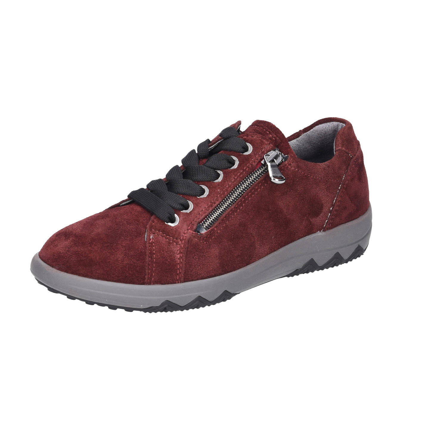 Waldläufer H-Teresa Weite H Bordo Suede rot