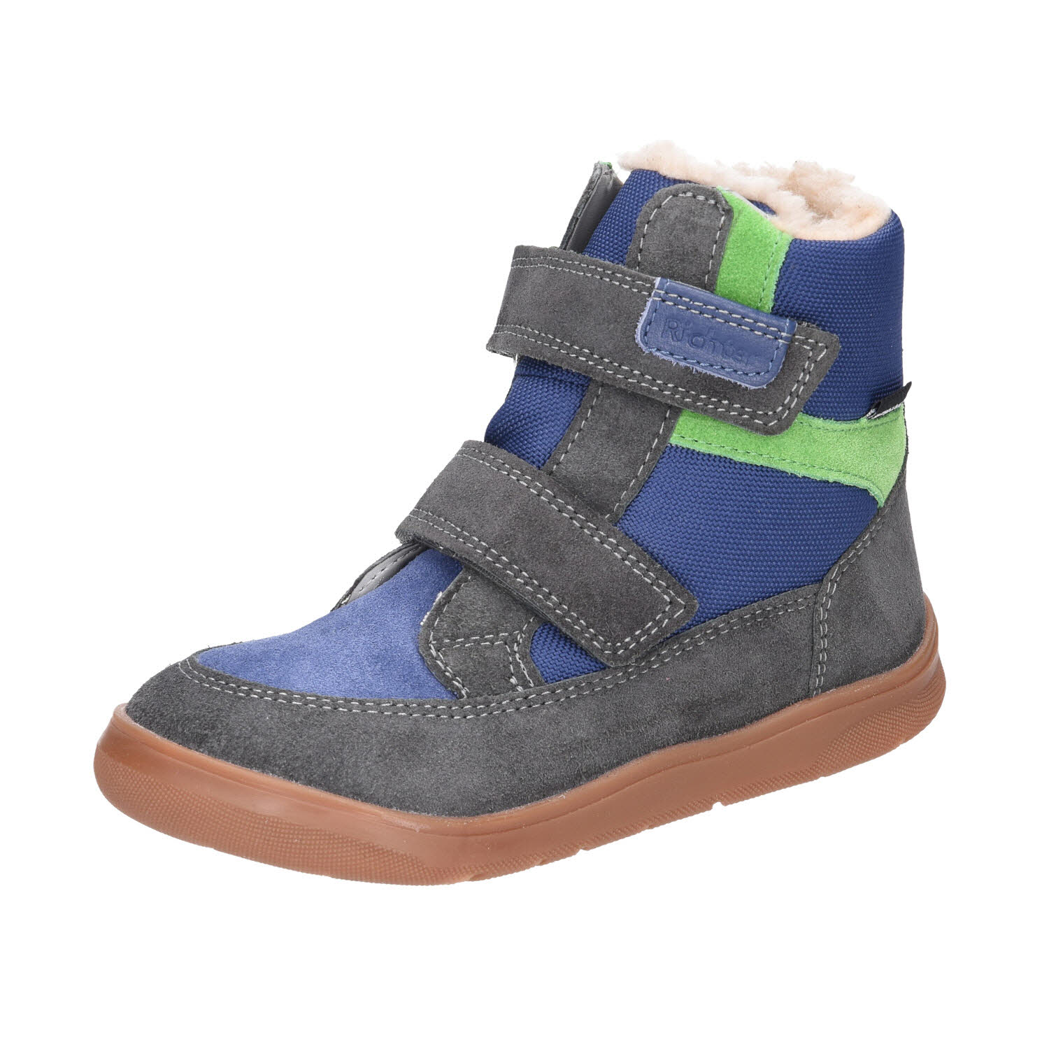 Richter Kinderschuhe Barfuss warm Sympa Tex blau WMS-Mittel