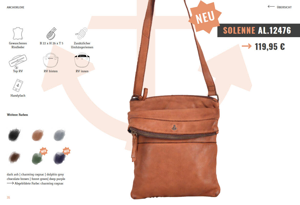 Harbour 2nd Solenne cognac braun