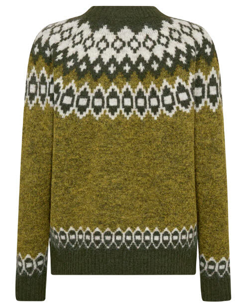FREE/QUENT Novala Pullover Moonbeam Kombu Green grün Bild 2