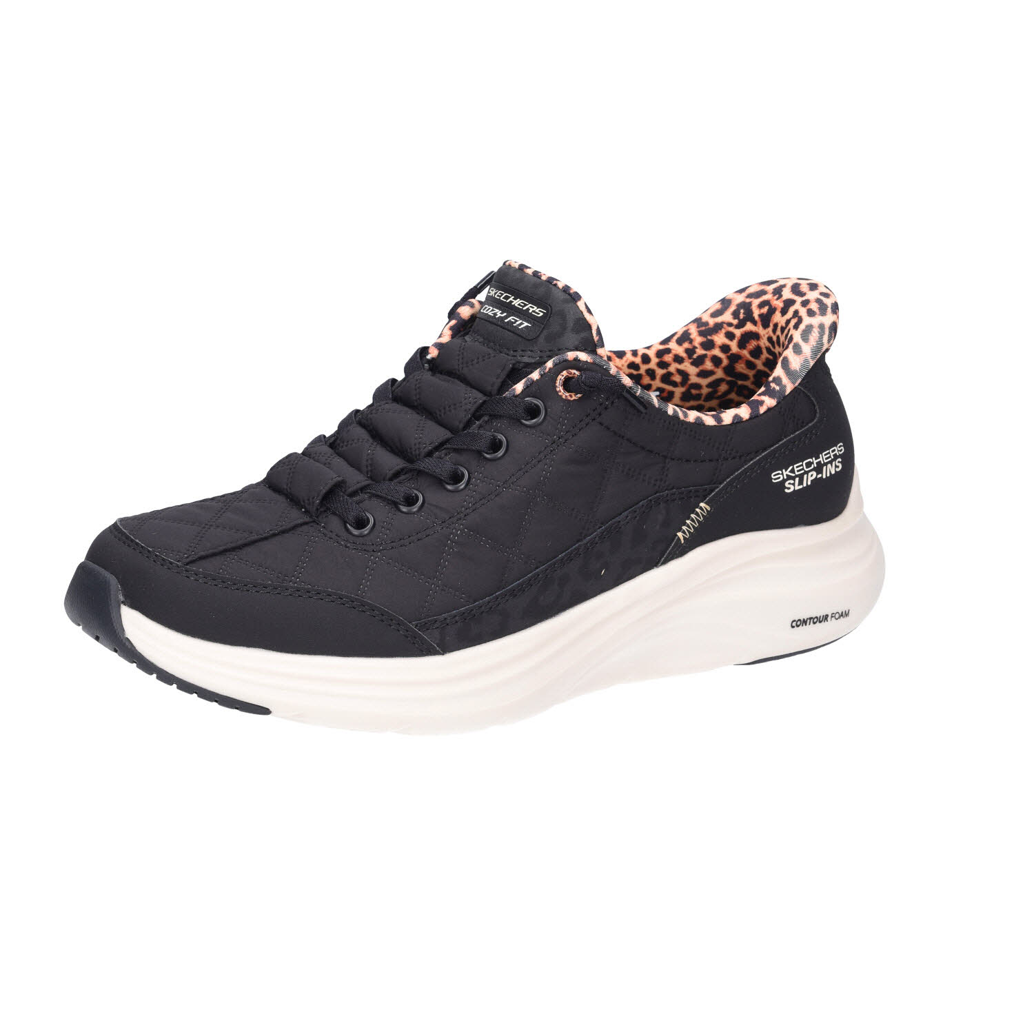 Skechers CONTOUR FOAM - COZY Slip Ins waschbar schwarz