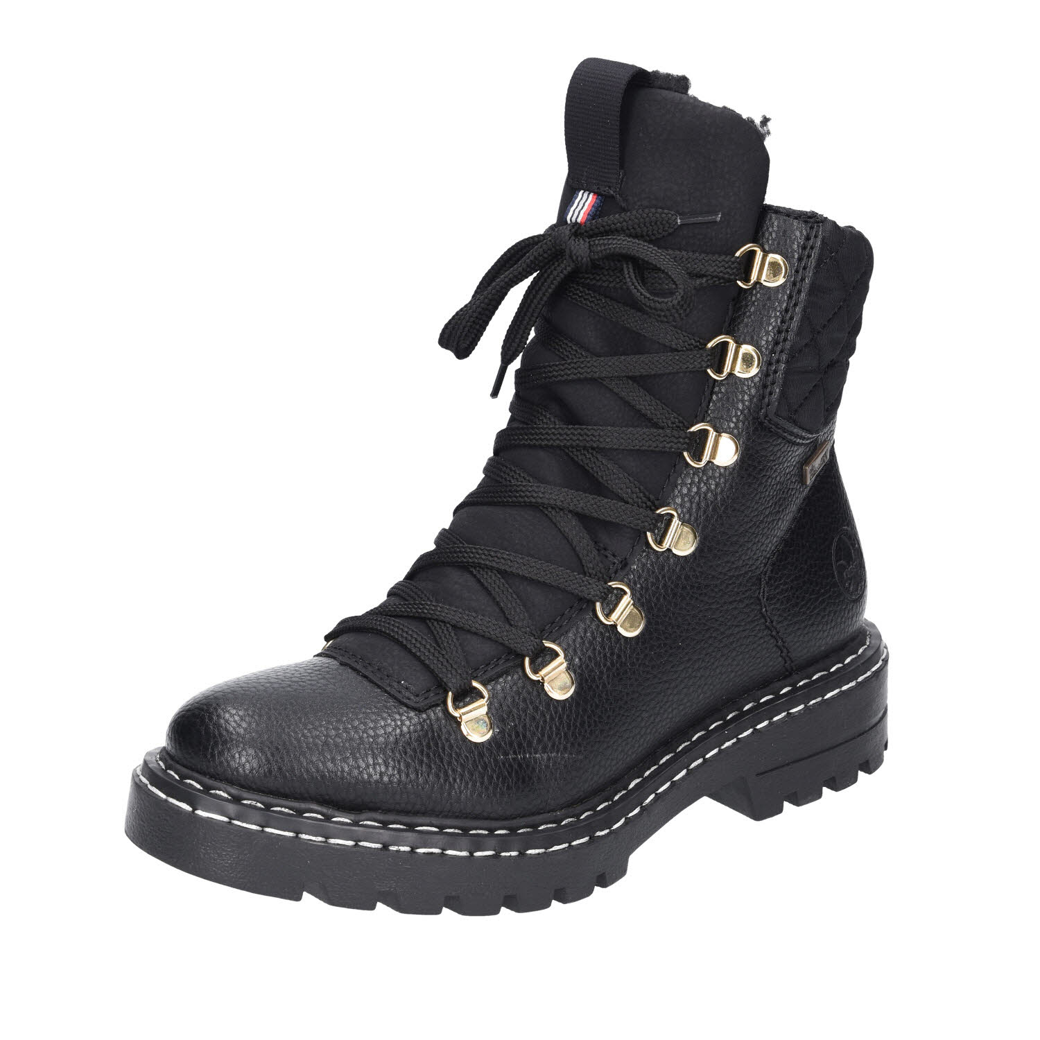 Rieker Damen Boot Tex warm schwarz Weite G