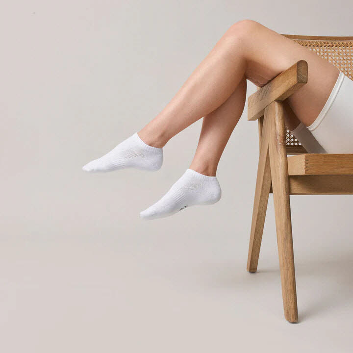 SNOCKS Ankle Socks White weiß