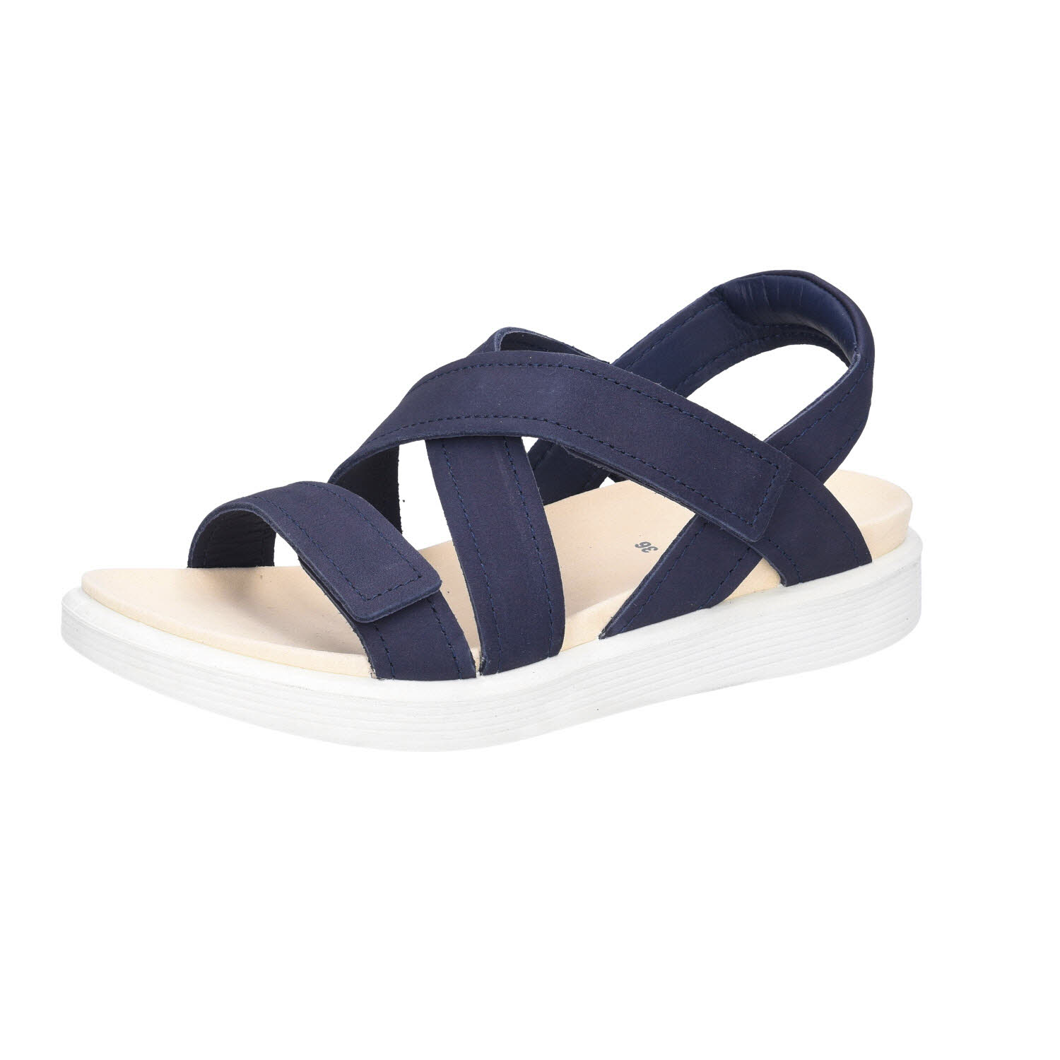 Ecco Soft Sandal Marine blau