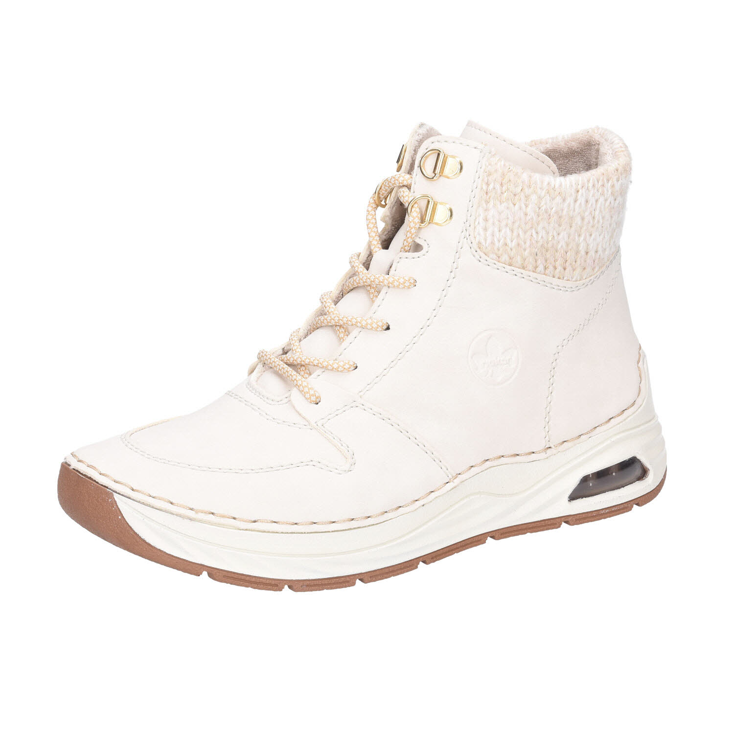 Rieker Schnür Boot beige Weite F 1/2