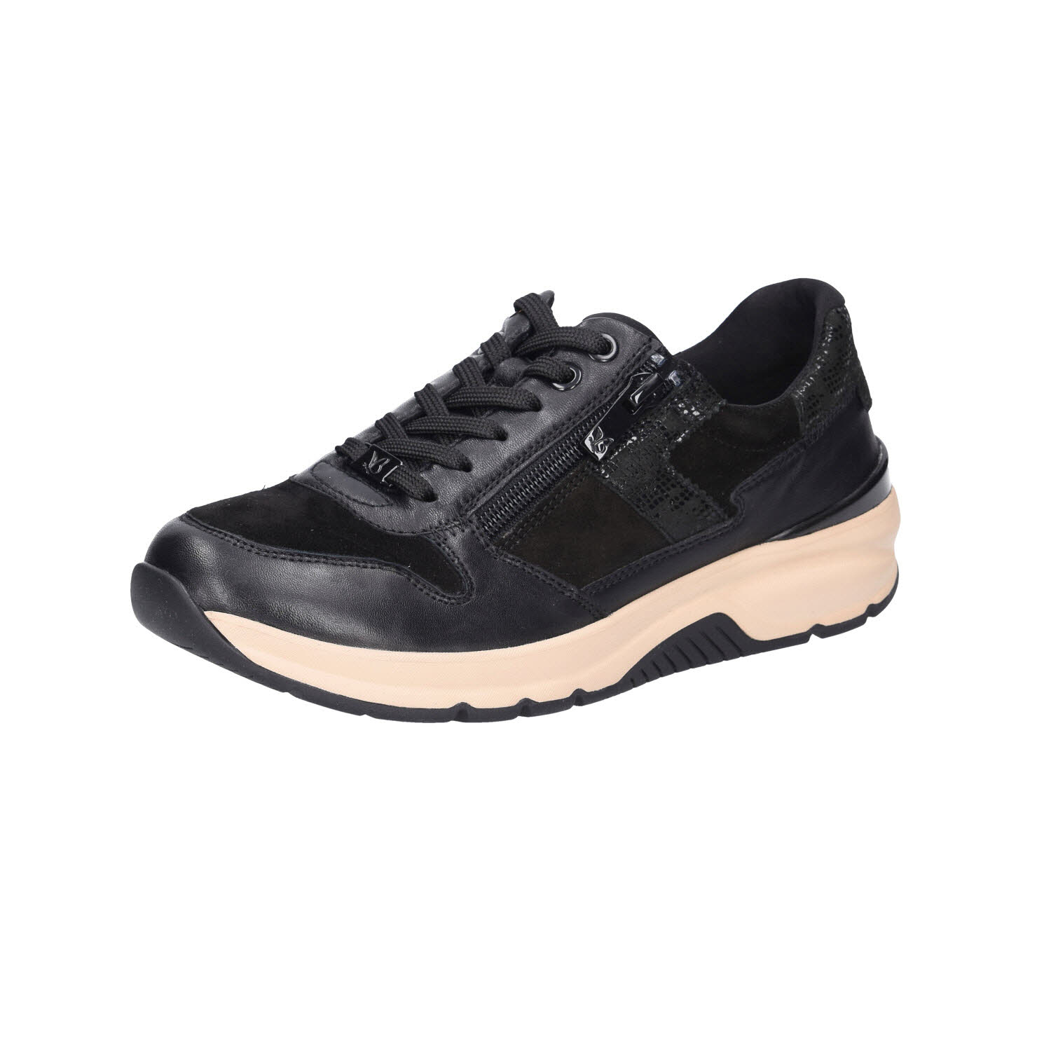 Caprice Roll Motion Black Leather schwarz Weite G