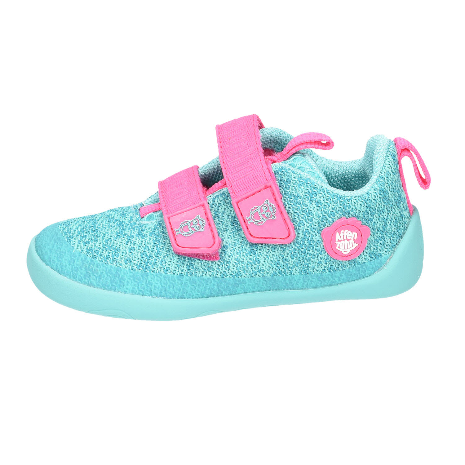 Affenzahn Sneaker Knit Happy Owl Barfuss Turquoise grün Bild 2