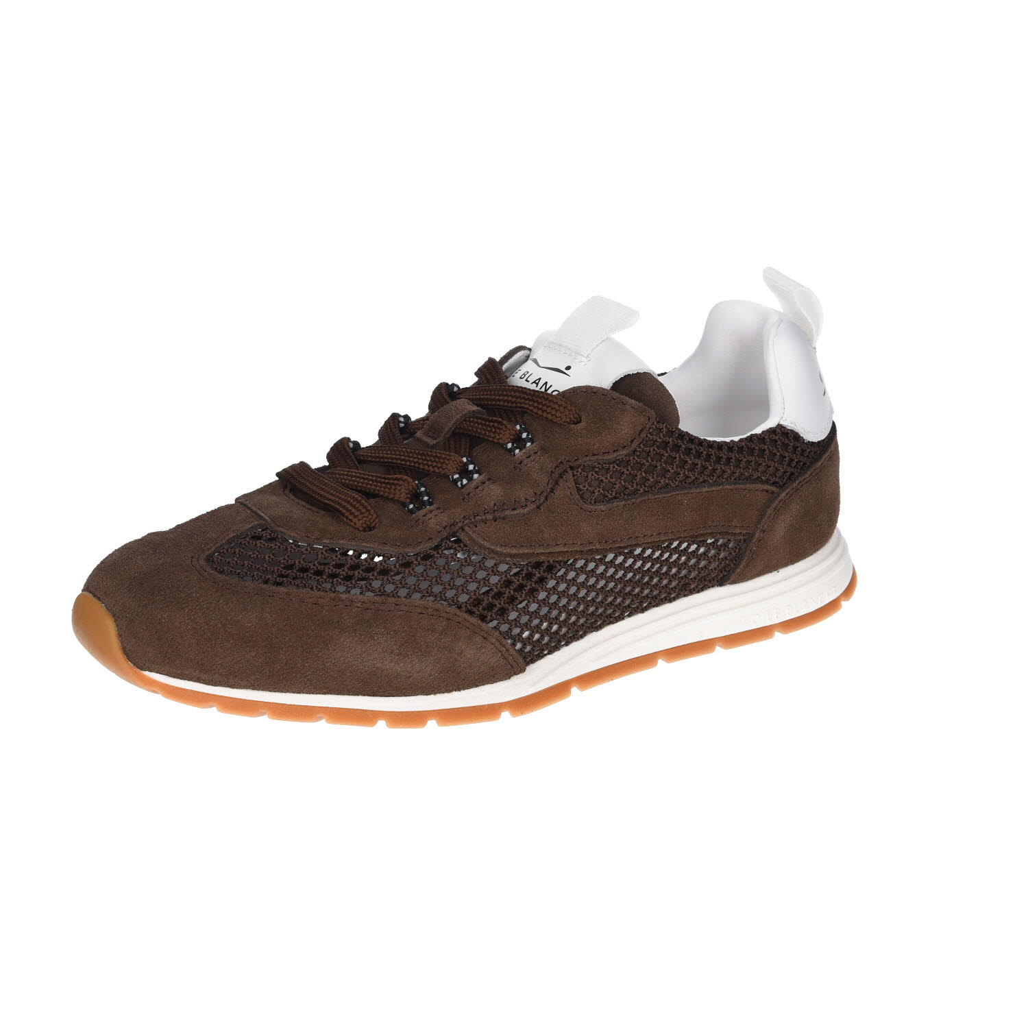 Voile Blanche Play Sneak 01 Mesh/Suede Dark Brown braun