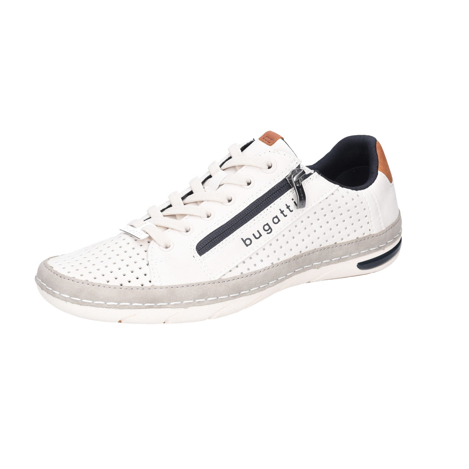 Bugatti Low Profile Sneaker Offwhite weiß Weite G
