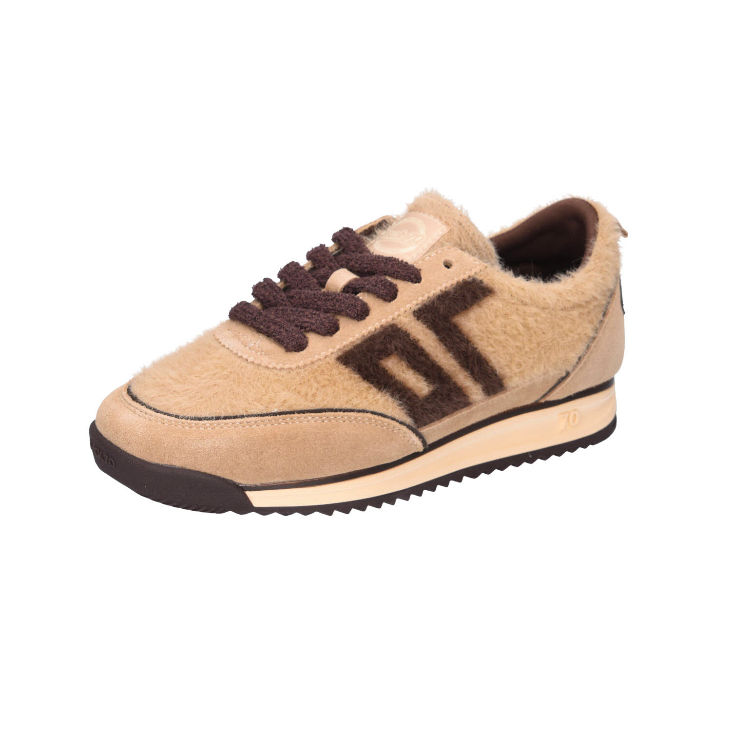 BACK 70 Retro Jogger Suede Teddy beige