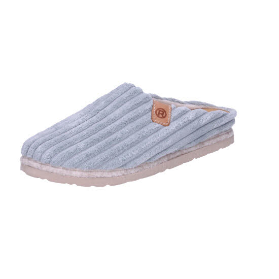 Rohde Hausschuh Breitcord warm Mint blau