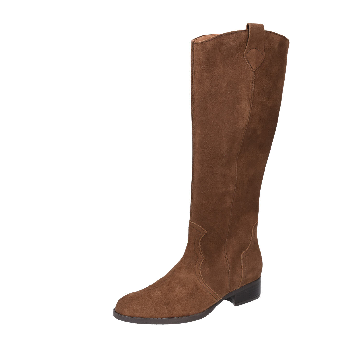 Gabor Langschaft-Stiefel Whisky Suede braun Weite F