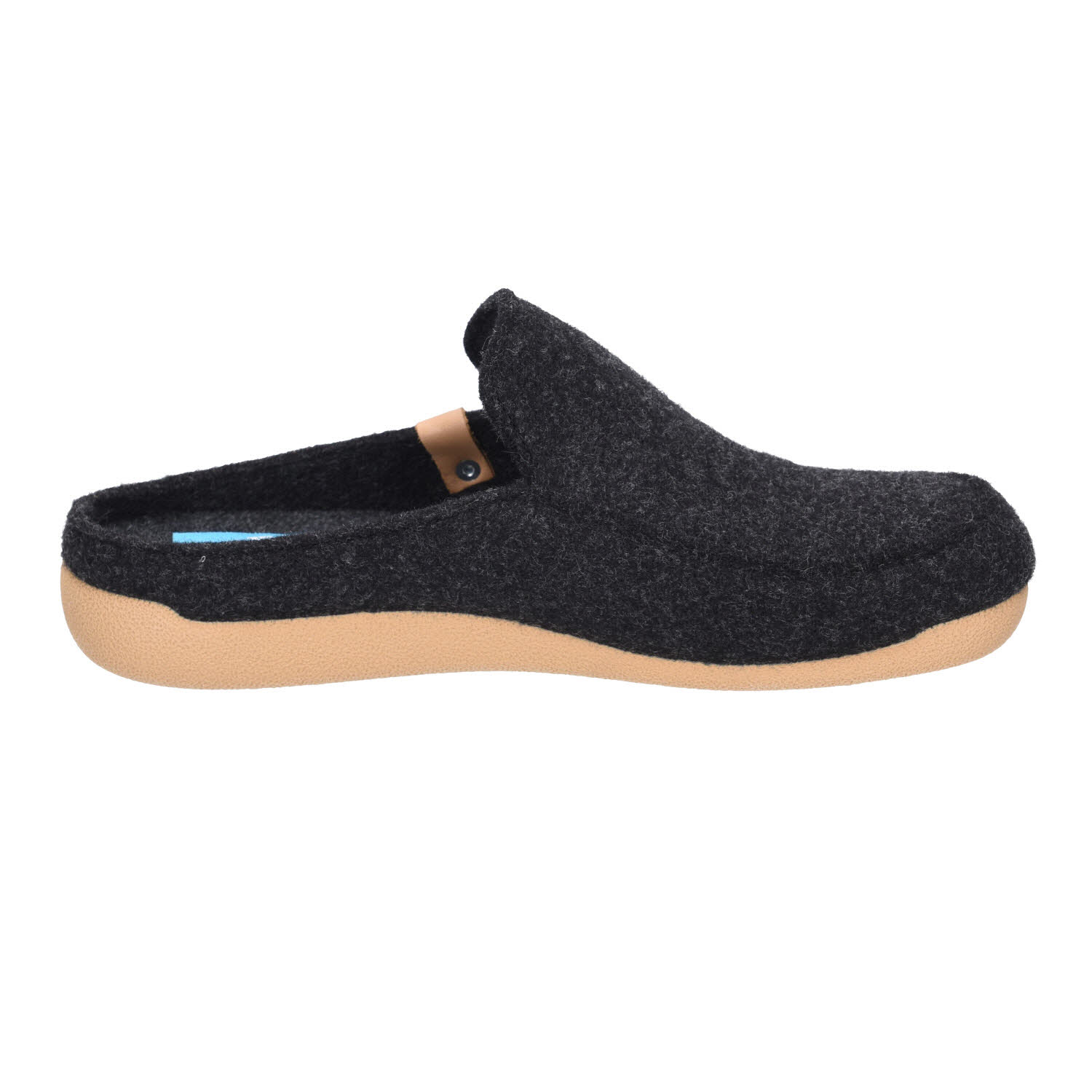 Varomed Alexander Pantoffel Filz schwarz Weite G Bild 4