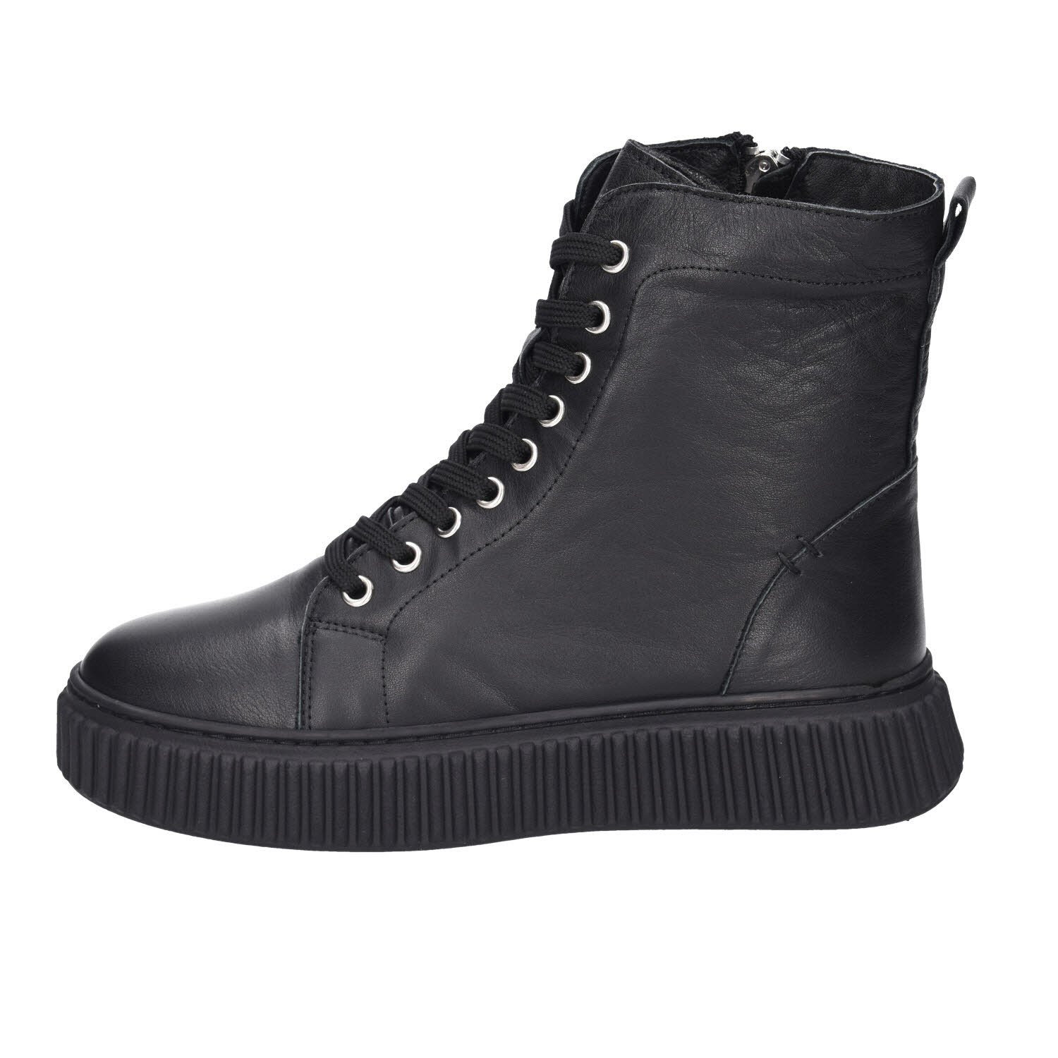 Andrea Conti Boots Leder Black schwarz Bild 2