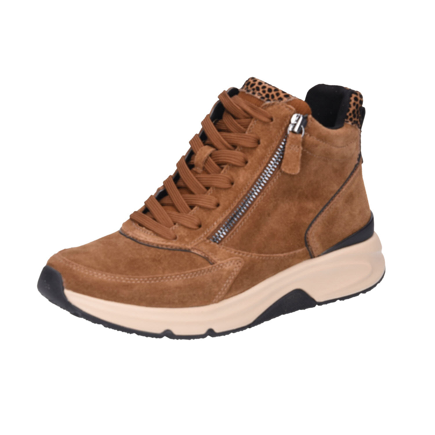 Rolling Soft High Sneaker Whisky Suede braun