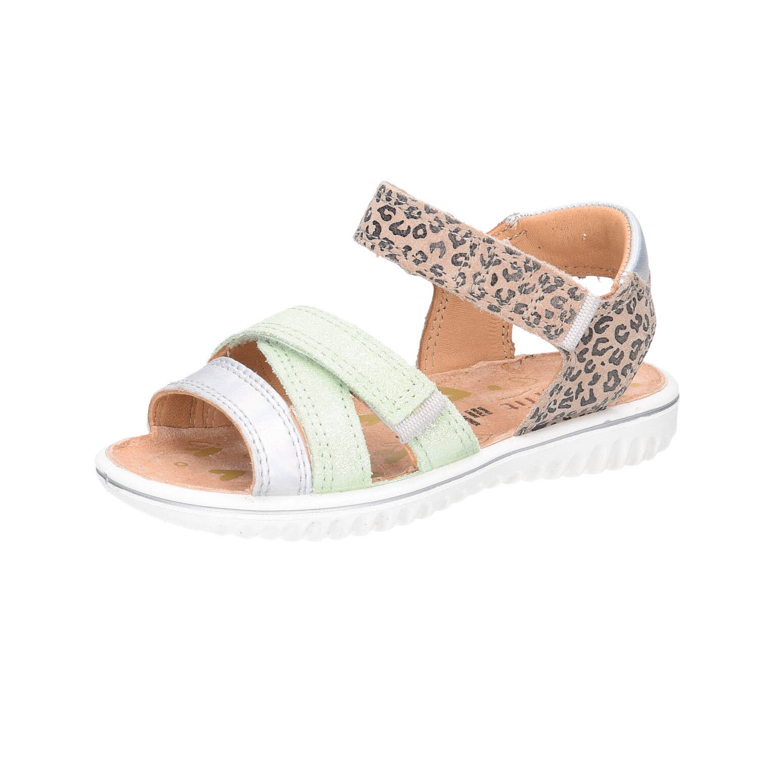 Superfit Sandale Leder \\ SPARKLE grün WMS-Mittel