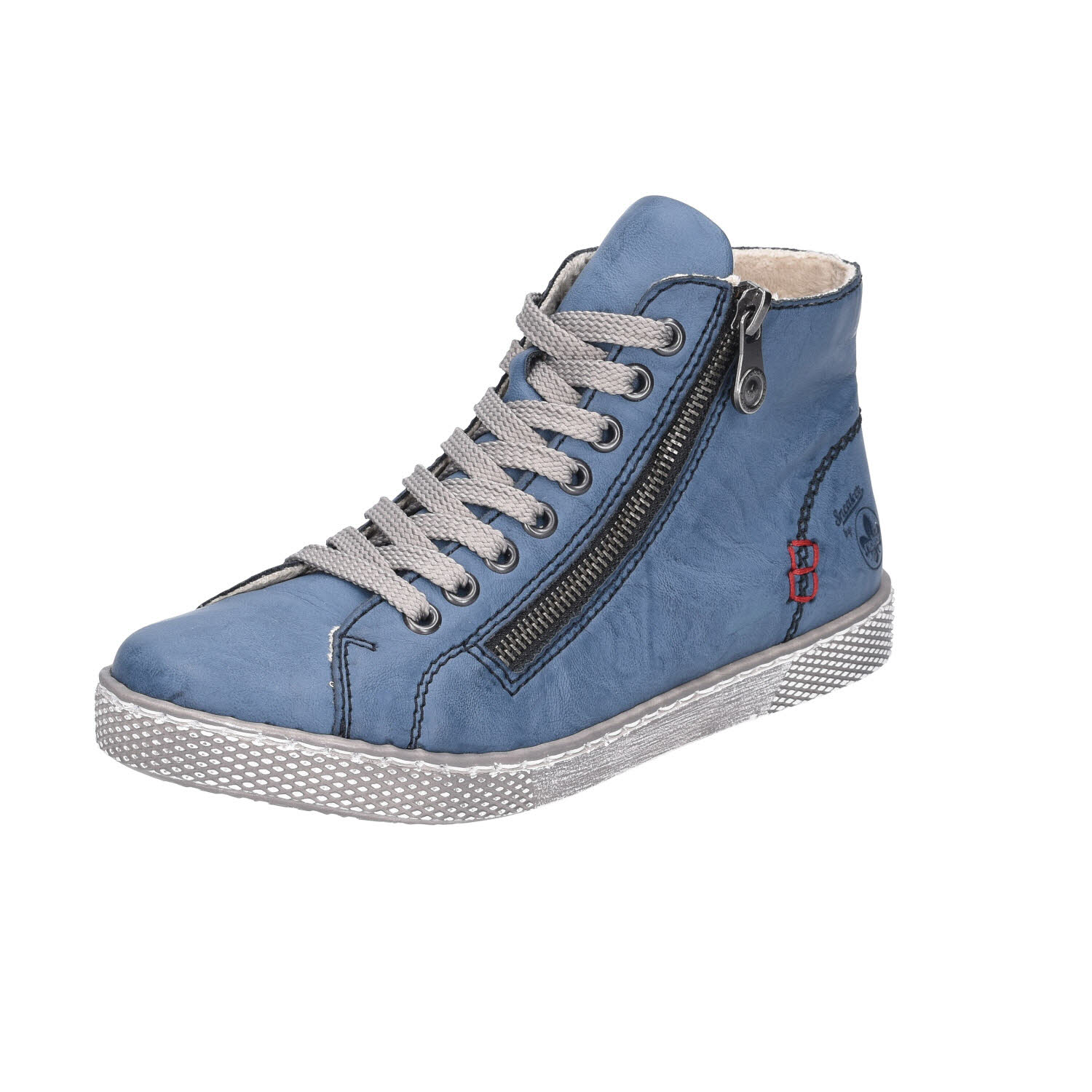 Rieker High Sneaker Royal blau Weite F 1/2
