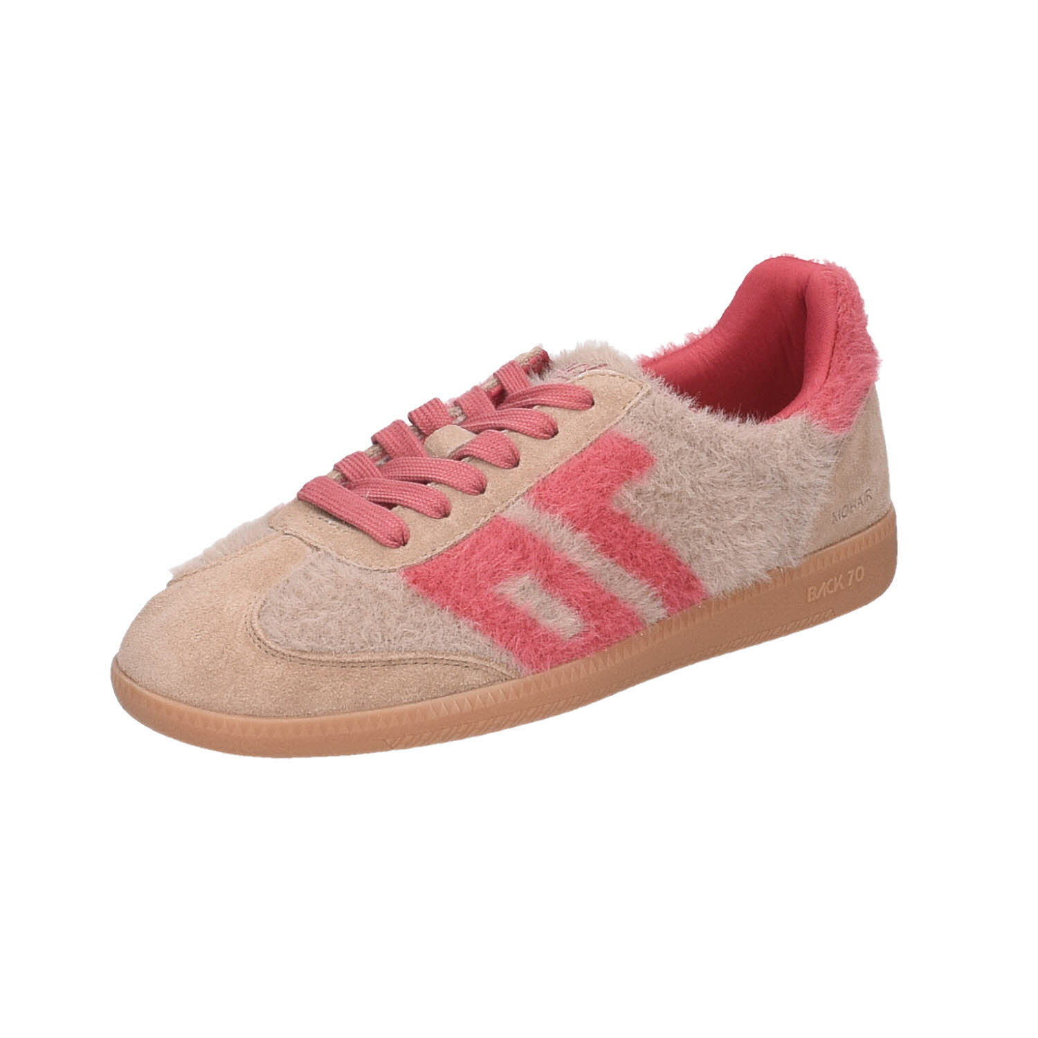 BACK 70 Retro Sneaker Taupe Suede Mohair beige