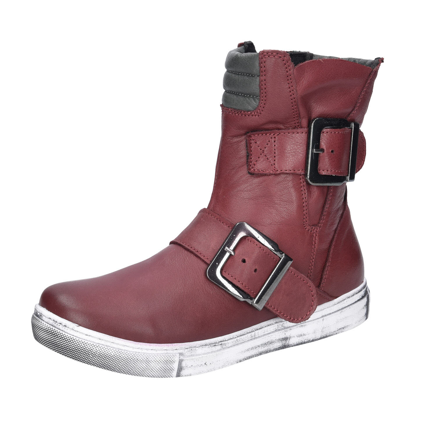 Andrea Conti Boots Burgund Leder rot