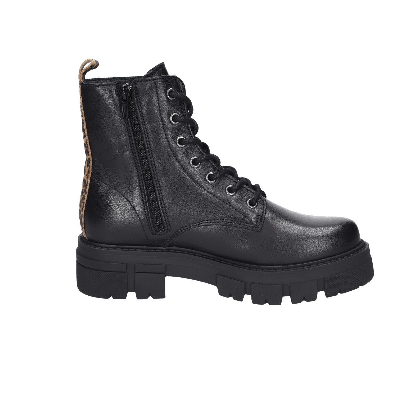 Apple of Eden Schnür Boot Castle 1.1 Black/Leo schwarz Bild 4