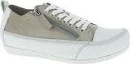 Andrea Conti Leder Sneaker grau