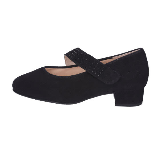 Hassia Cordoba Schwarz Effekt Nubukleder schwarz Weite K Bild 2