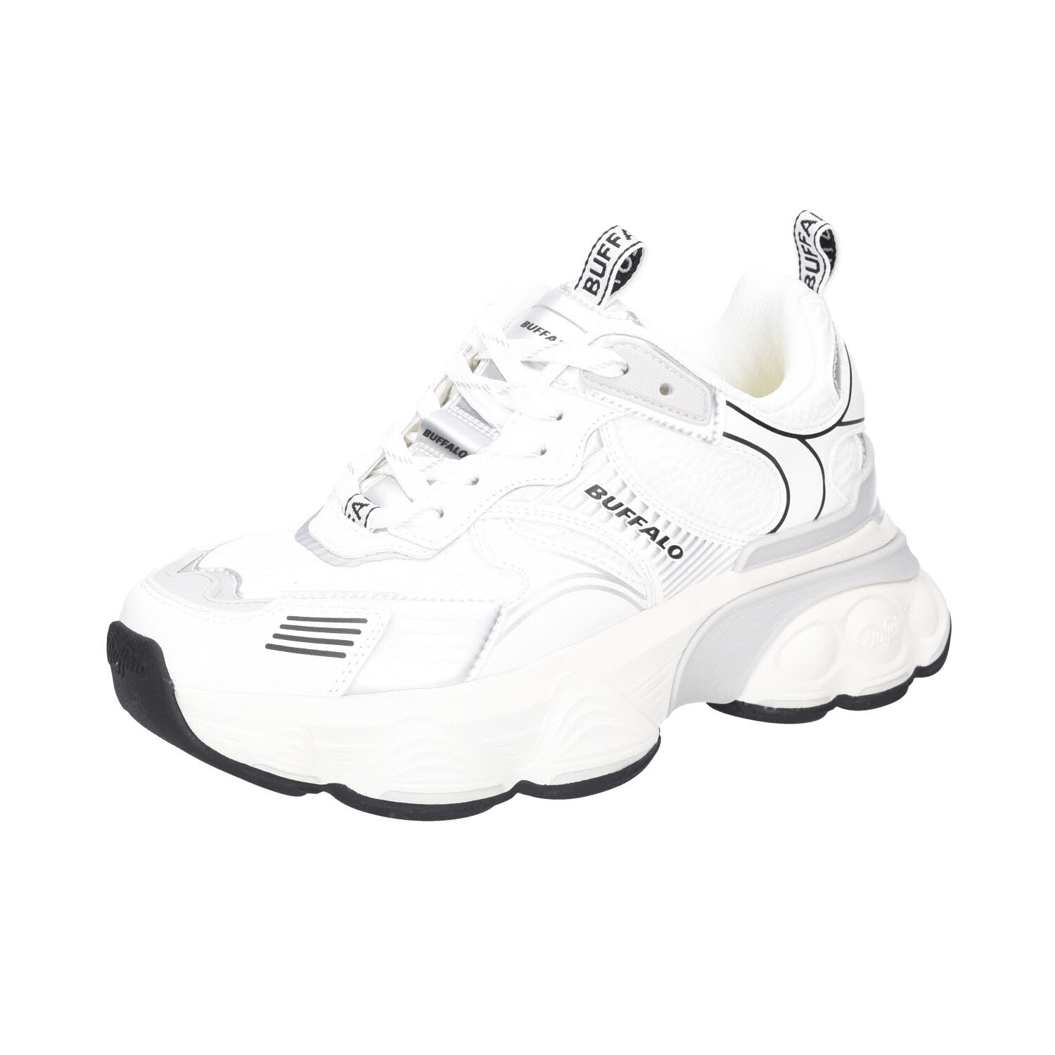 Buffalo Truck Sneaker Vegan White/Silver weiß