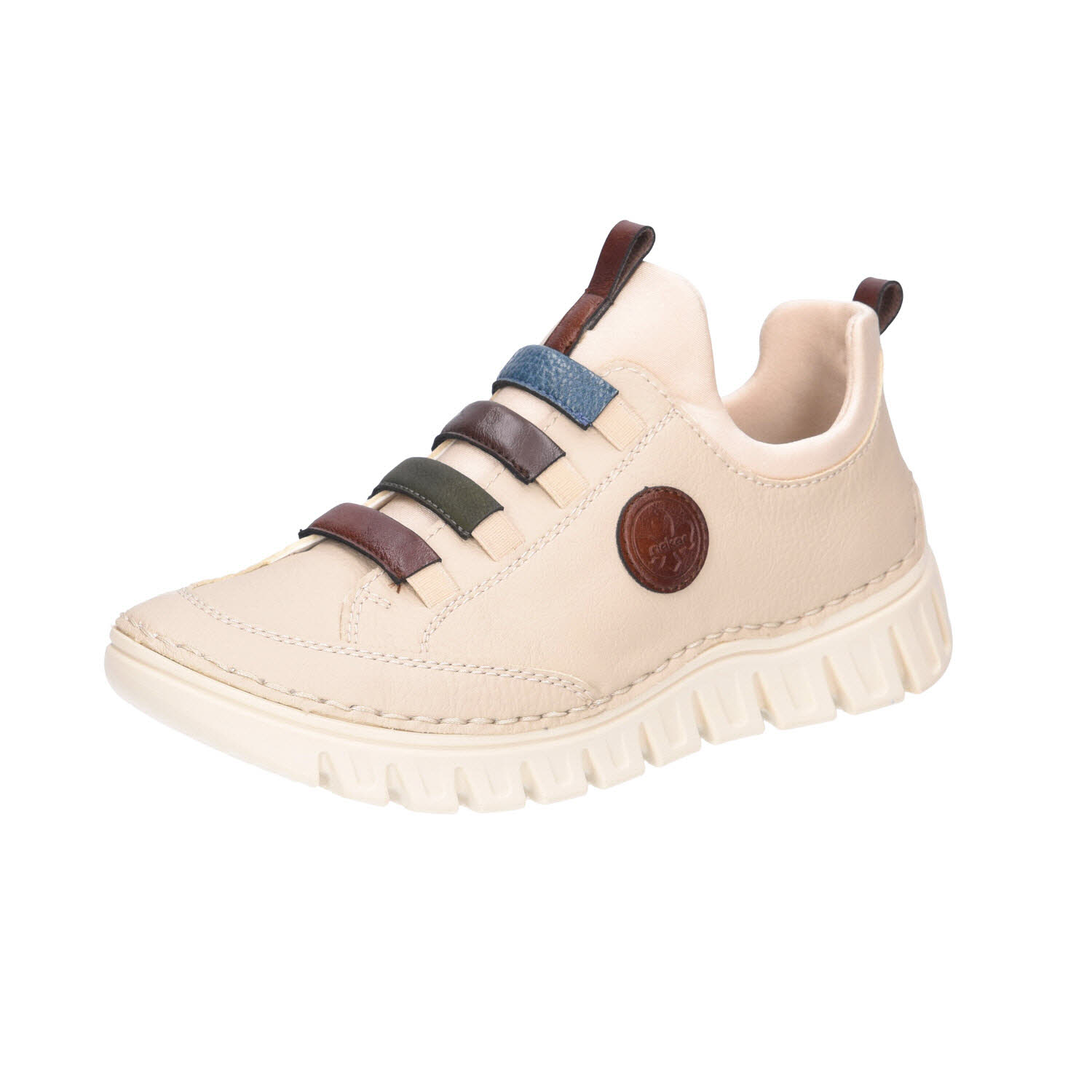Rieker HWK Damen Halbschuhe beige Weite F 1/2