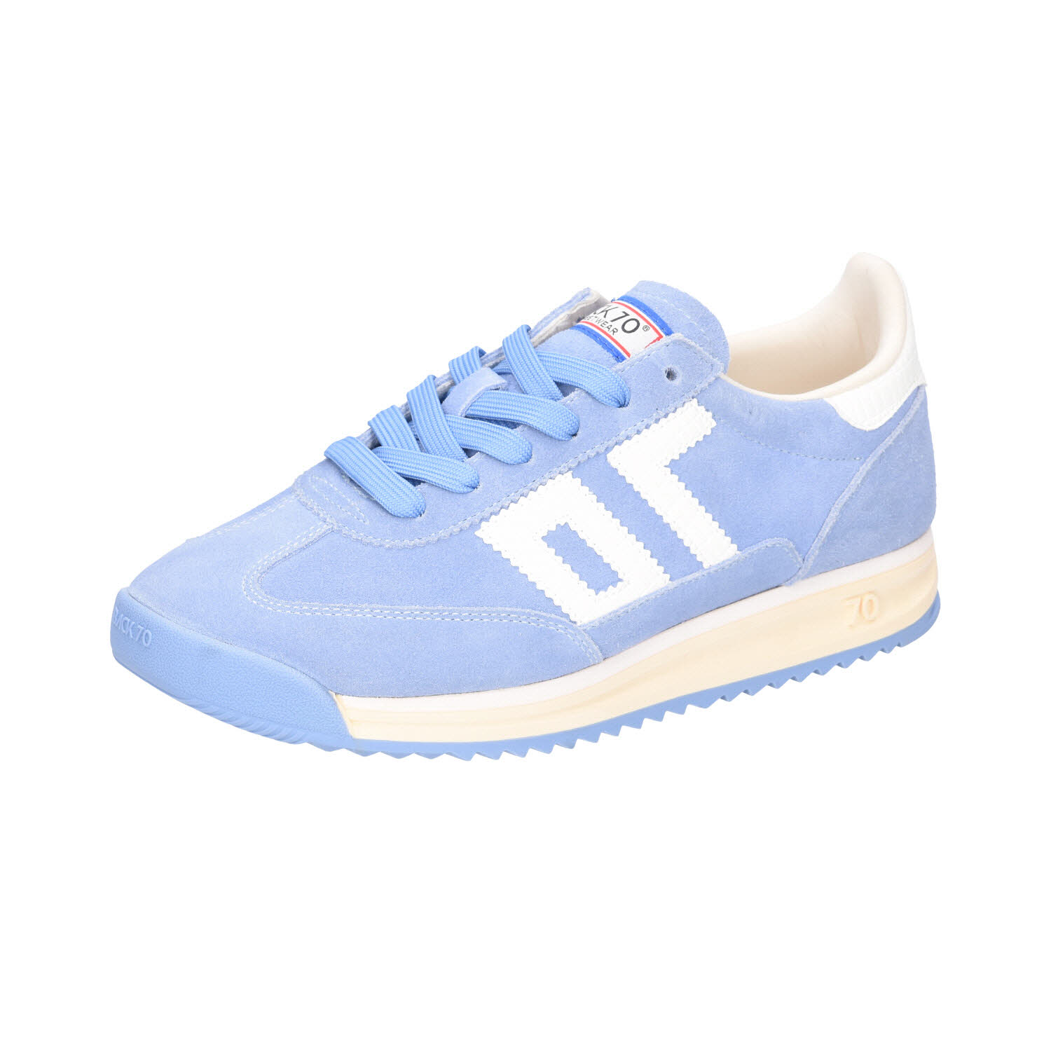 BACK 70 Strike 01 Sneaker Suede Jeans blau