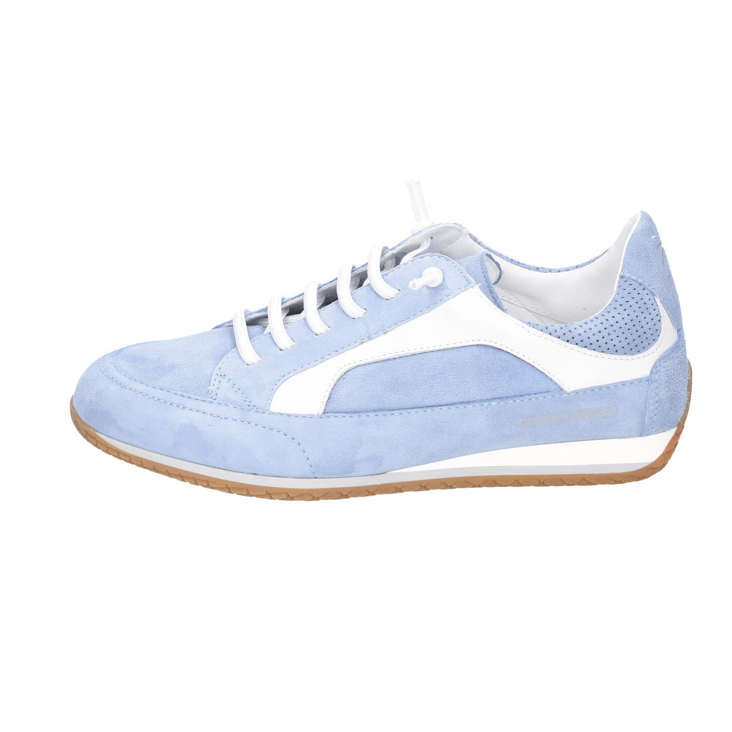 Candice Cooper Runlo Flash Suede Light Blue/Offwhite blau