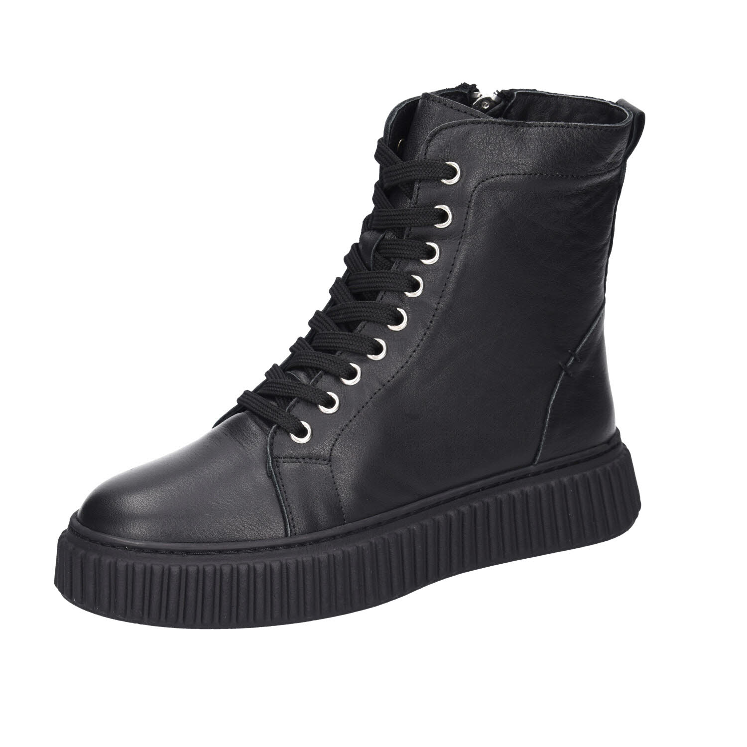 Andrea Conti Boots Leder Black schwarz Bild 1