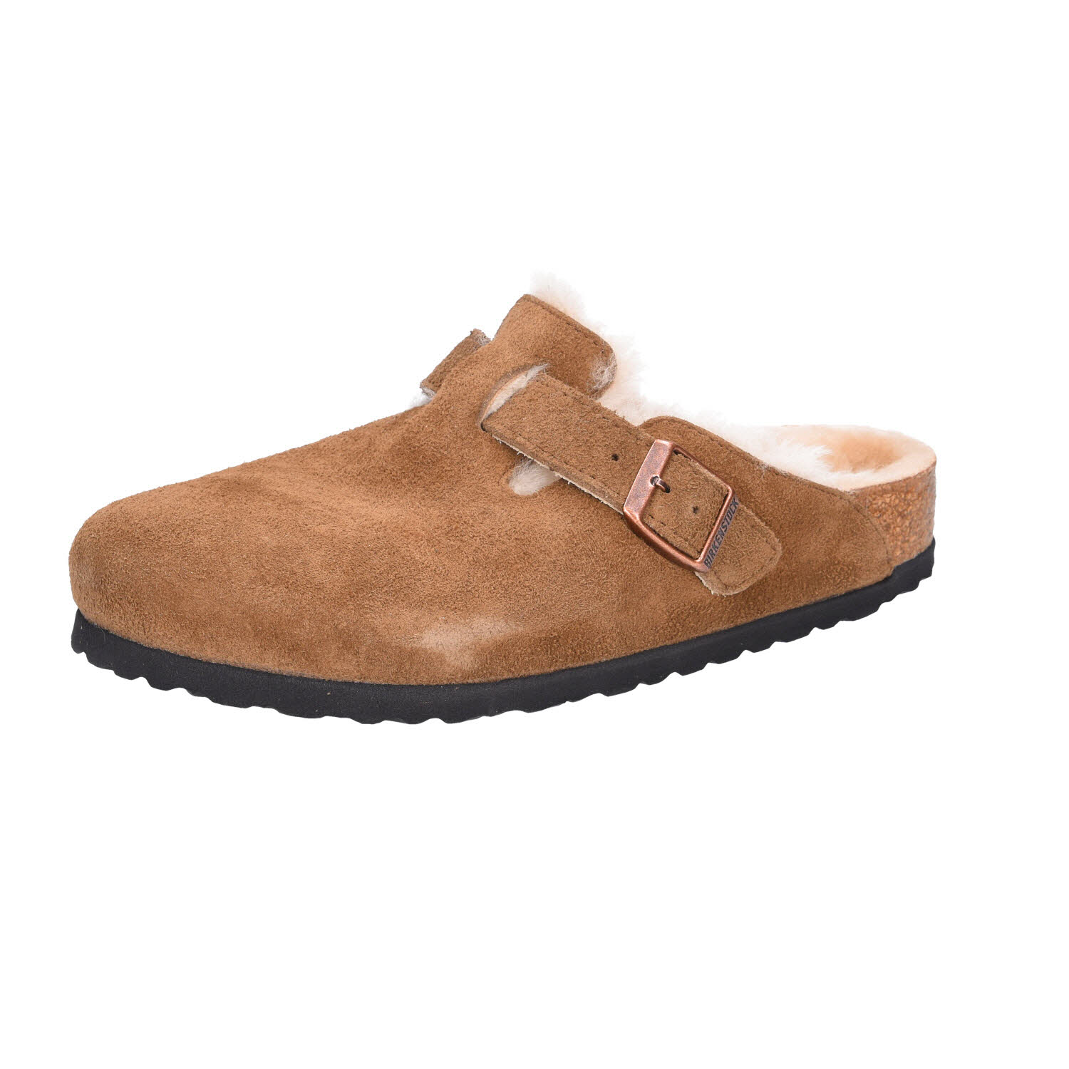 Birkenstock Boston Shear LEVE Dark Tea LAF braun Bikenst normal