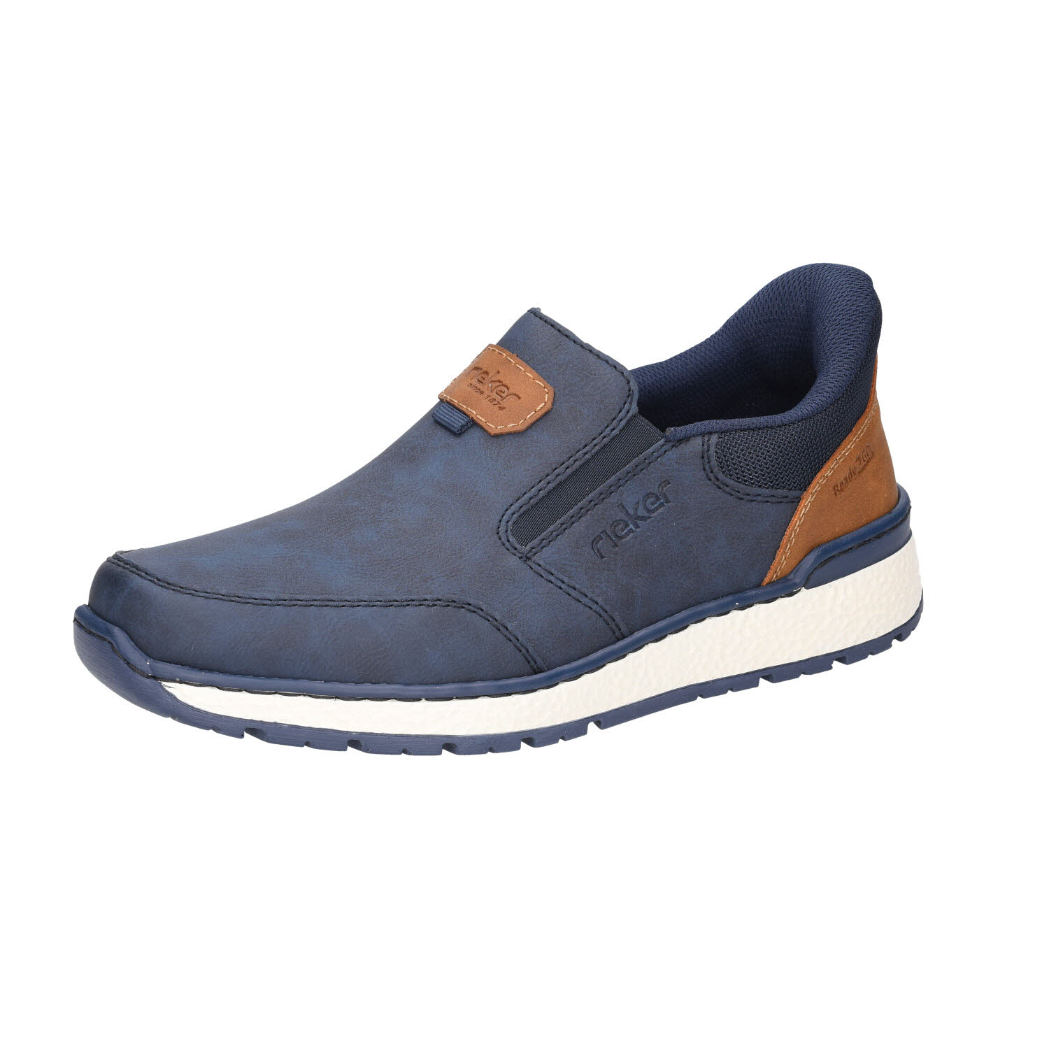 Rieker Slipper Ready to Go blau Weite H