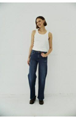 FREE/QUENT Milly Jeans Dark Blue Denim