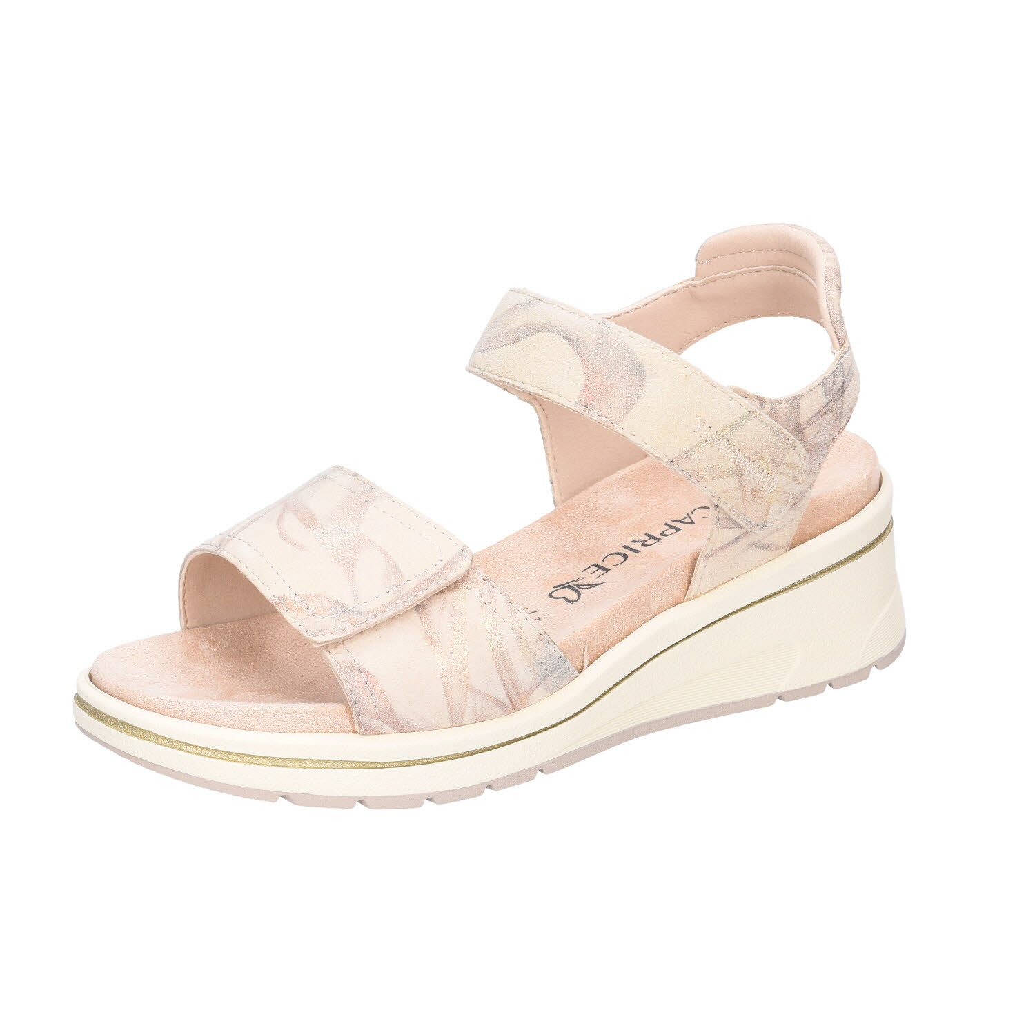 Caprice Keil Sandale Weite H Offwhite Multi beige Weite H