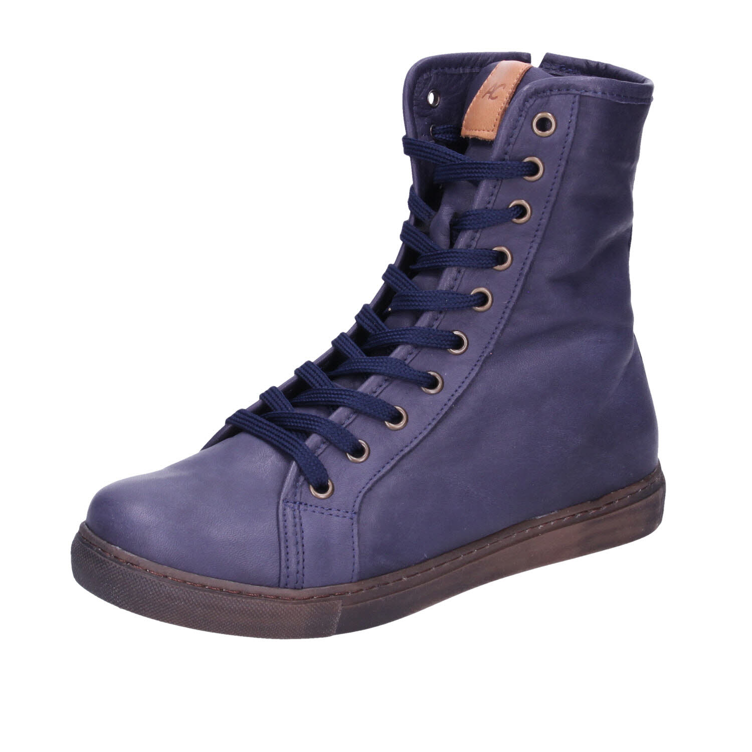 Andrea Conti Stiefel Dunkelblau/Brandy blau