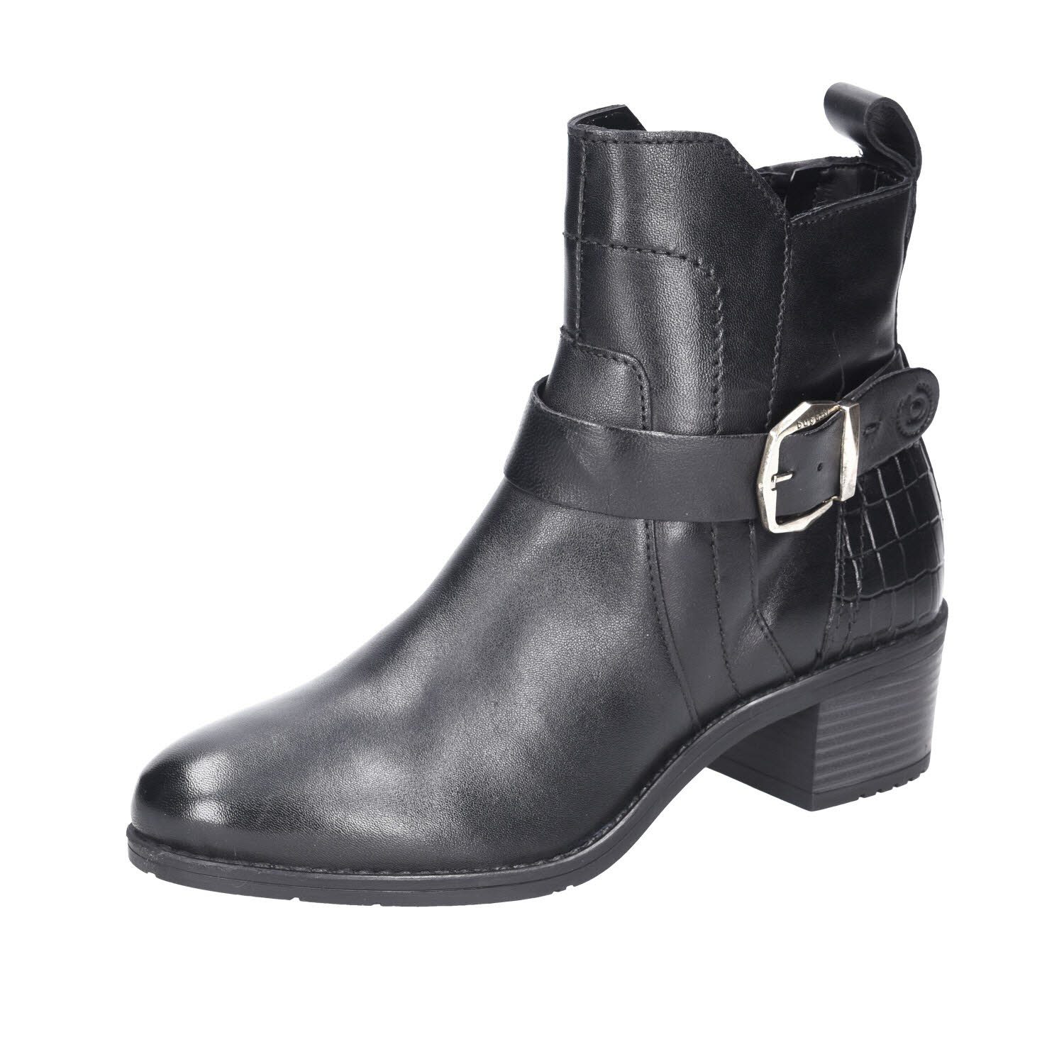 Bugatti Stiefelette Black/Black/Reptile Print schwarz