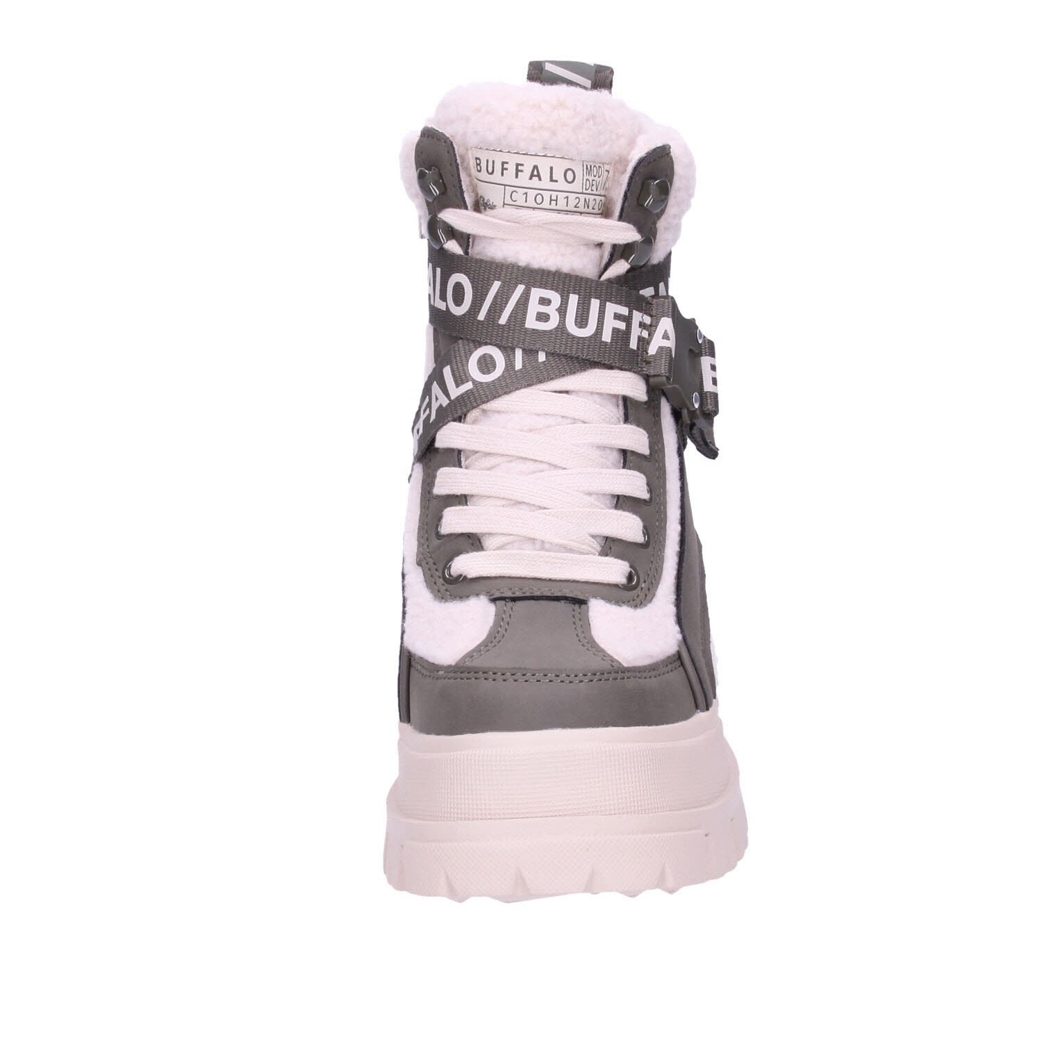 Buffalo Aspha Com1 MID Vegan Nubuk&Fur Khaki grün Bild 5