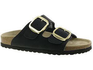 Idana Pantoletten Black/Gold schwarz