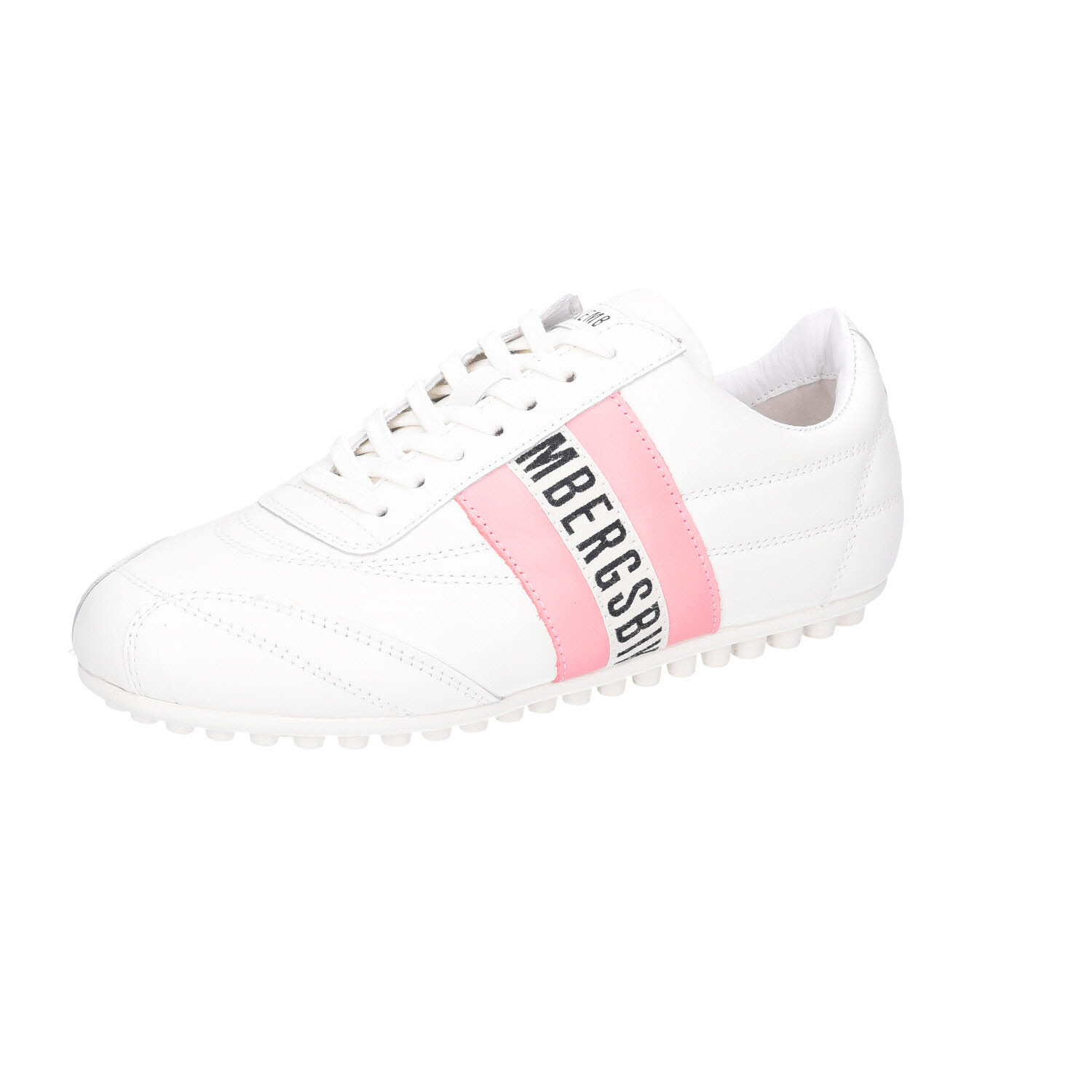 BIKKEMBERGS Retro Sneaker White/Pink weiß
